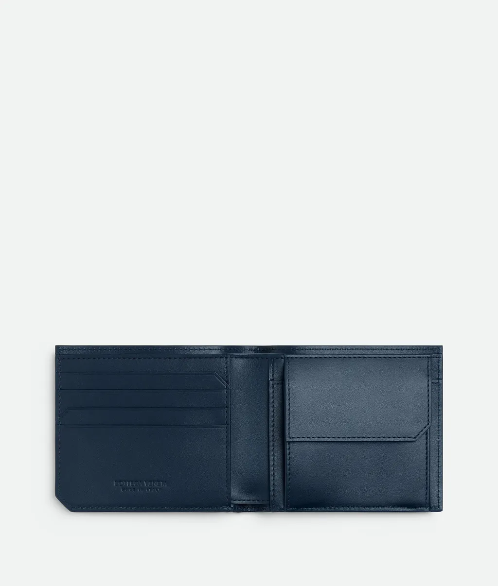 Intrecciato Piccolo Bi-Fold Wallet With Coin Purse