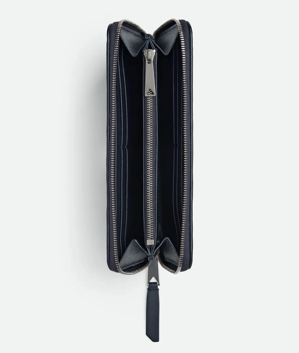 Intrecciato Piccolo Zip Around Wallet