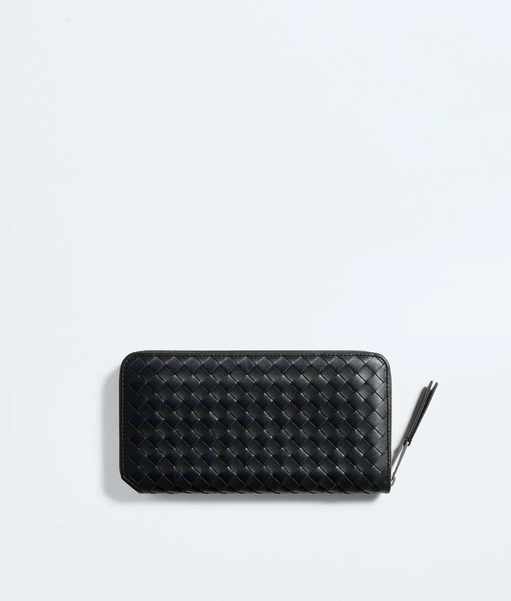 Intrecciato Piccolo Zip Around Wallet