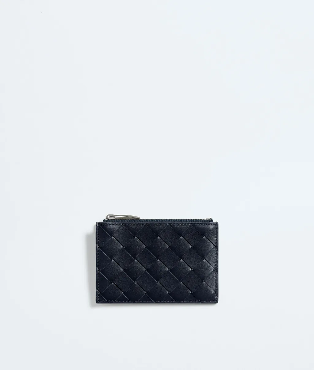 Intrecciato Zipped Card Case