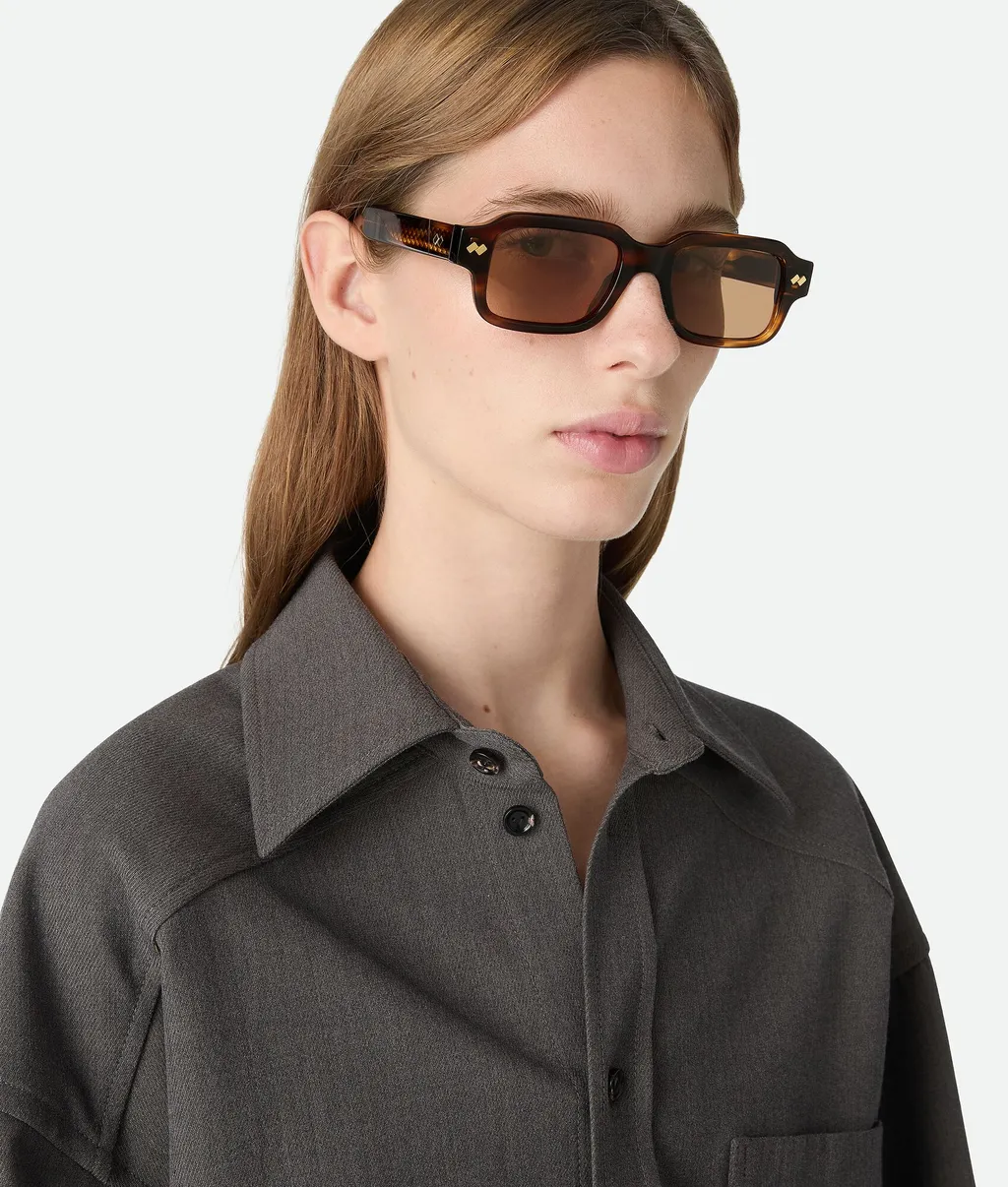 Intrecciato Rectangular Sunglasses
