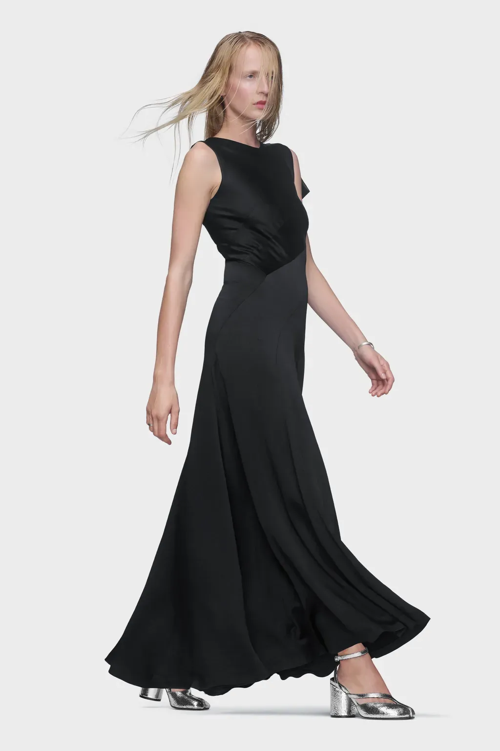 Bias-Cut Evening Gown