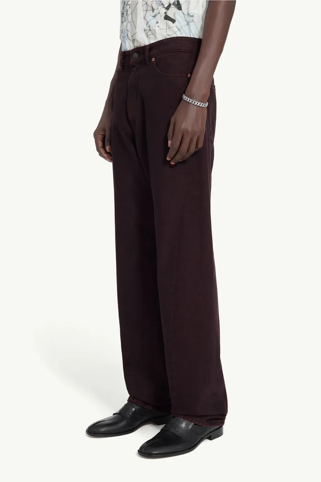 Burgundy Jeans