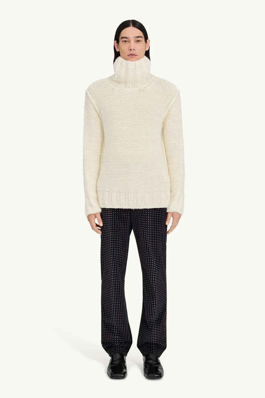 Chunky Wool Turtleneck Jumper