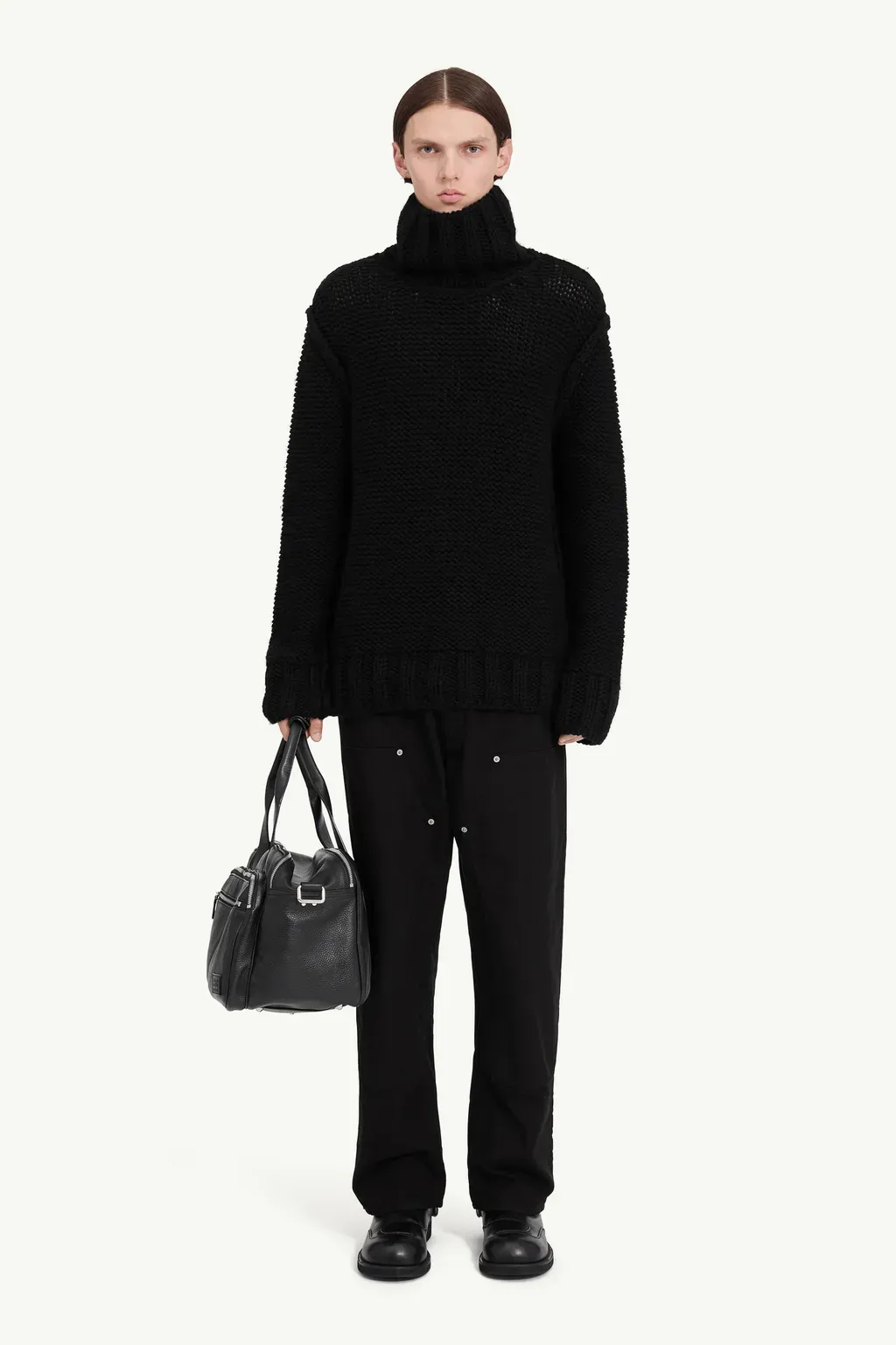 Chunky Wool Turtleneck Jumper