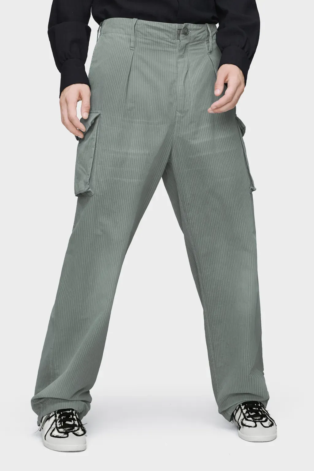Cotton-Blend Cargo Trousers