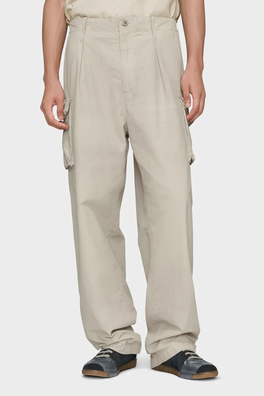Cotton-Blend Cargo Trousers