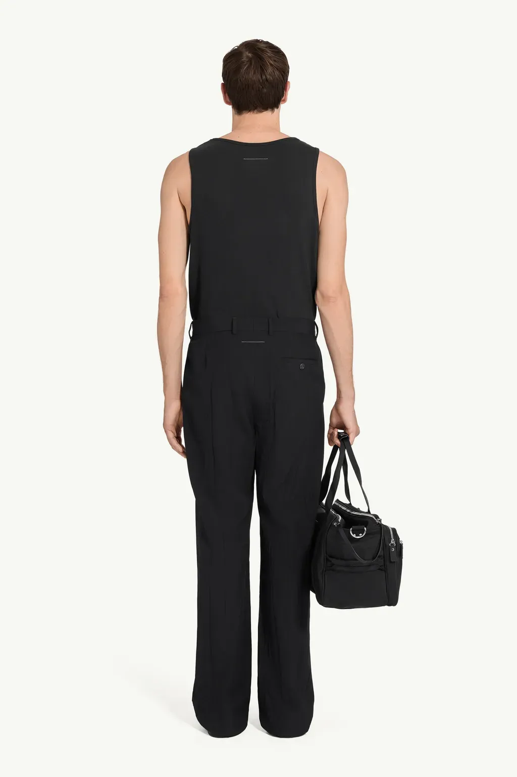 Creased Wool-Blend Trousers