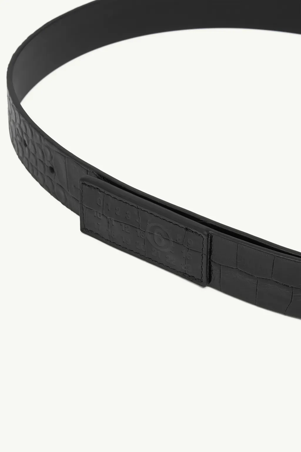 Croc-Print Belt