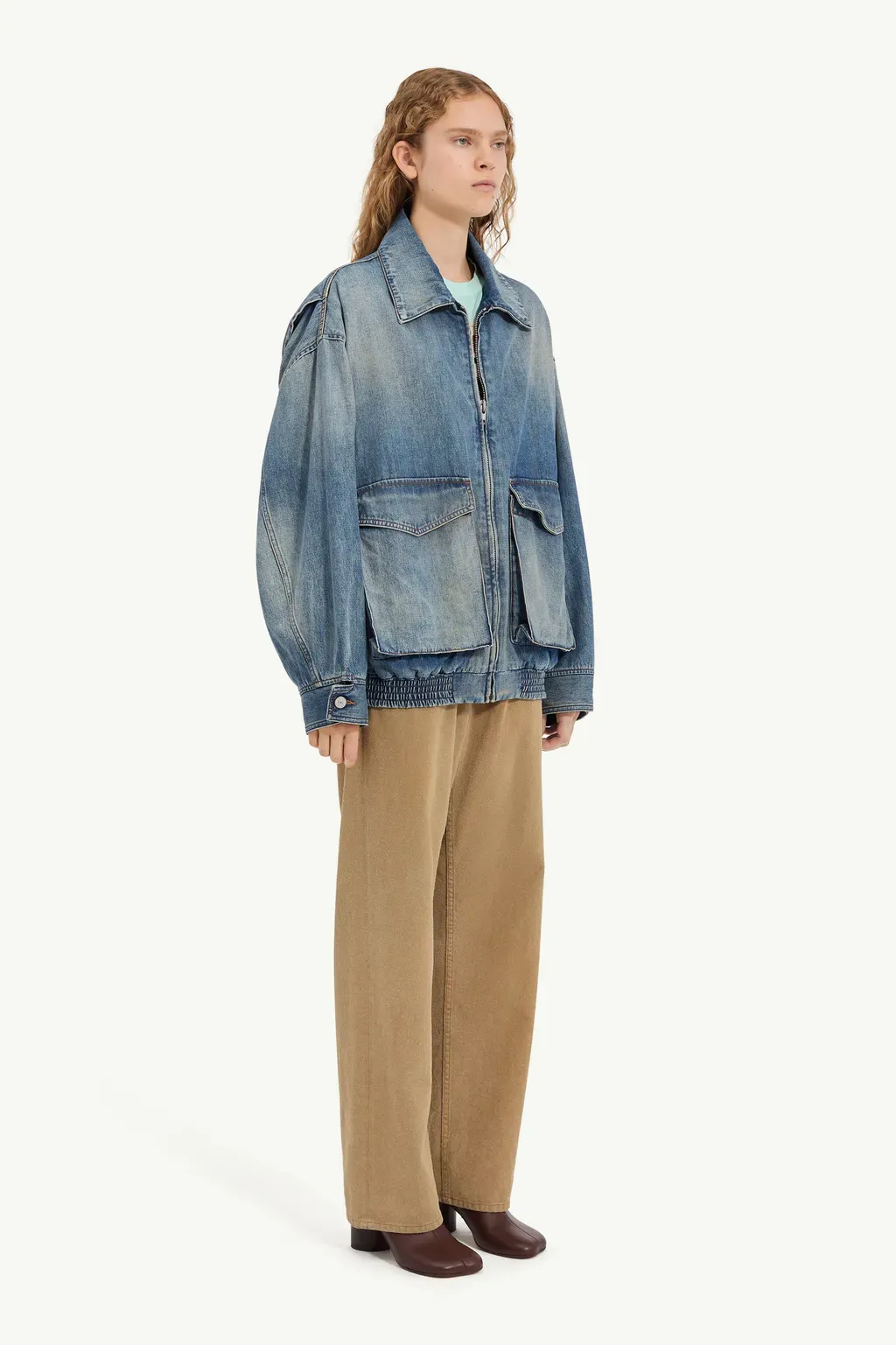 Denim Jacket With Flap Pockets