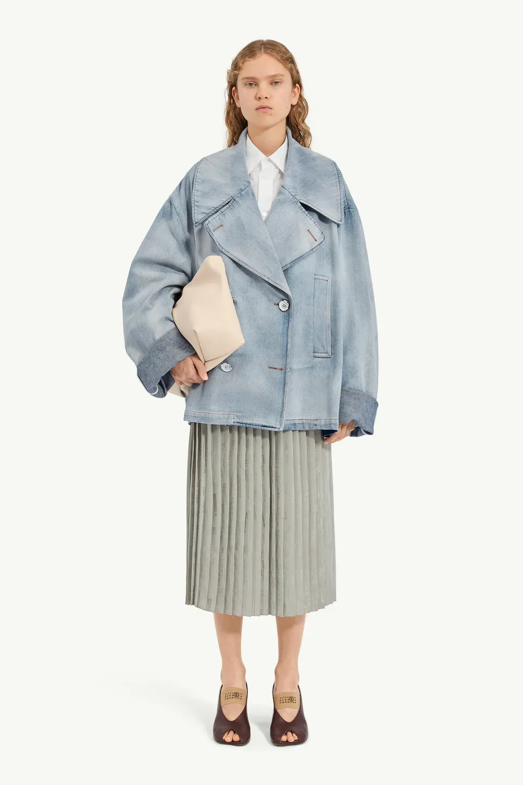 Denim Peacoat