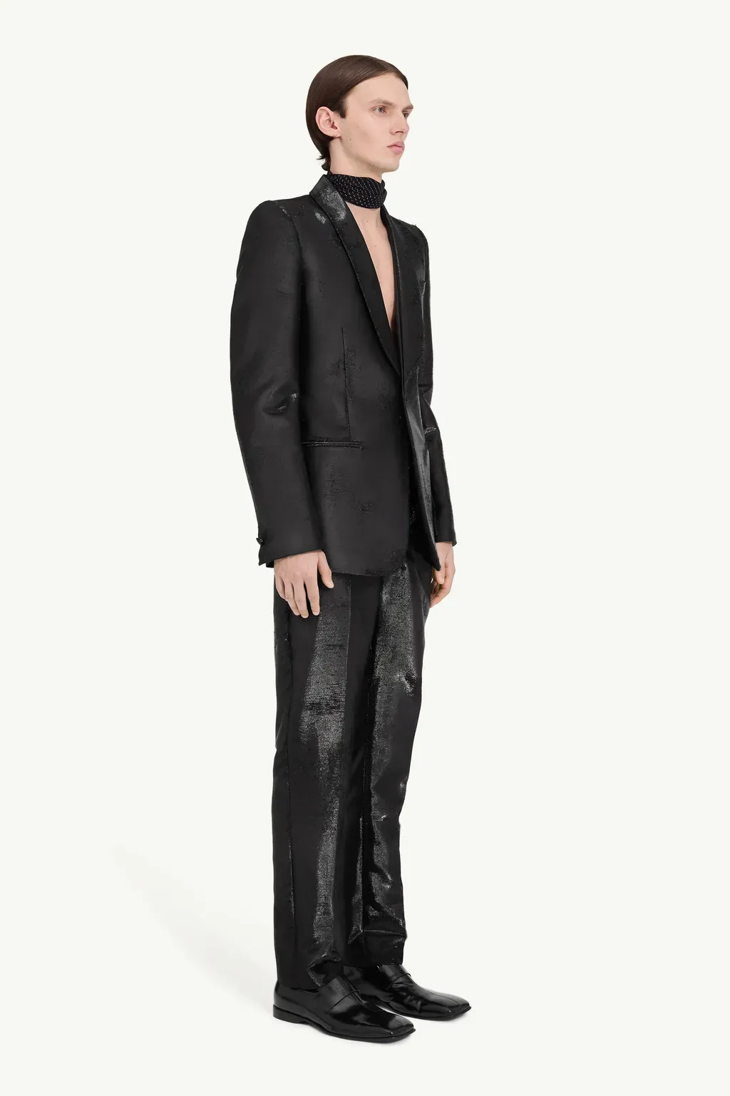Distressed Jacquard Trousers