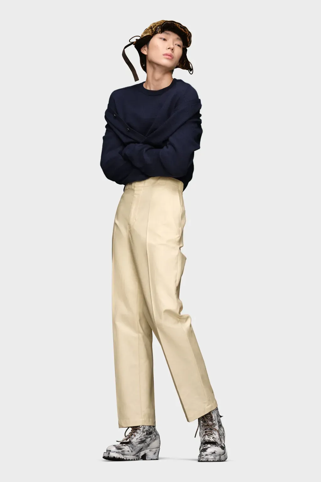 Elbow Patch Wool Cardigan