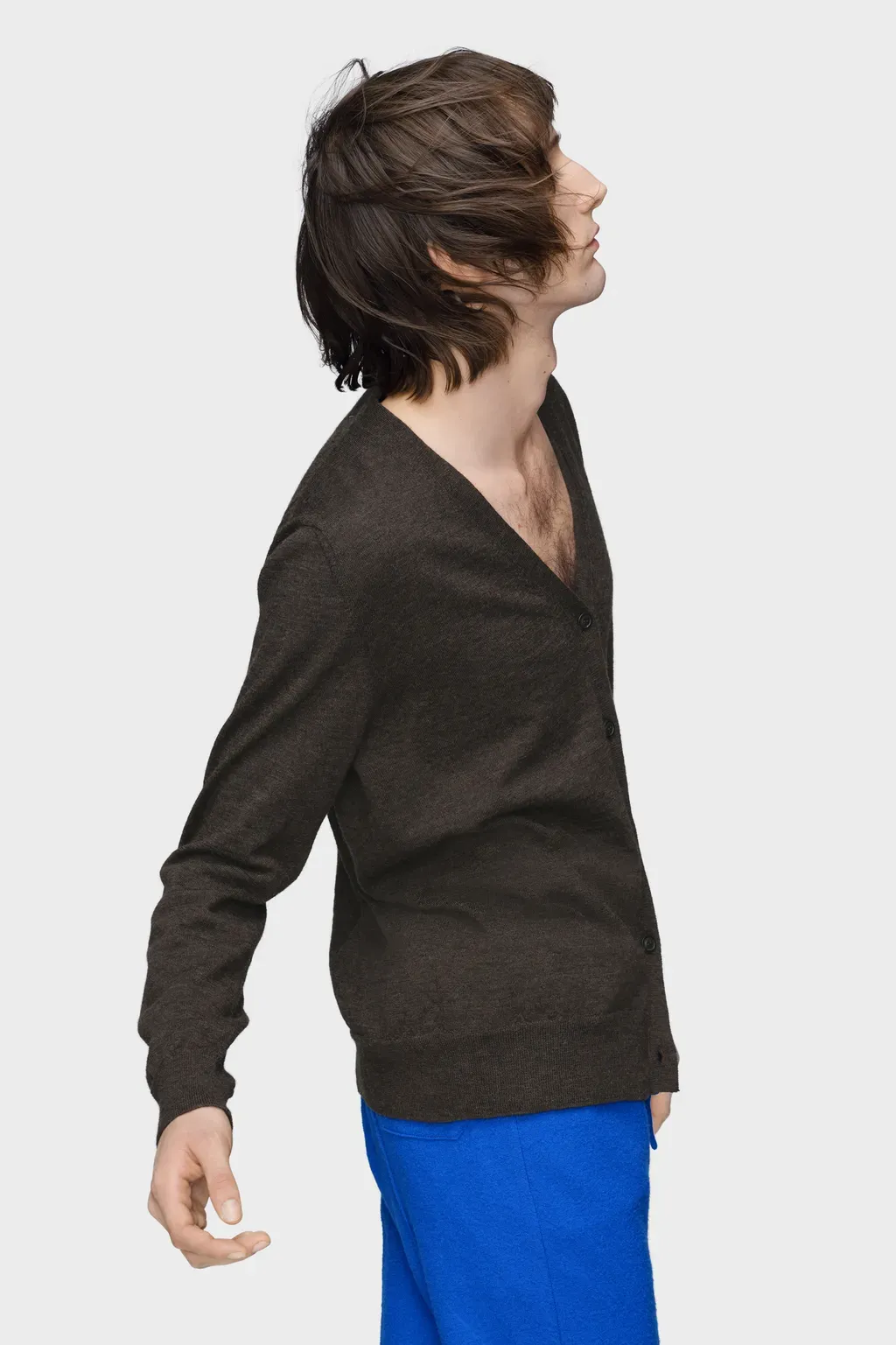 Elbow Patch Wool Cardigan