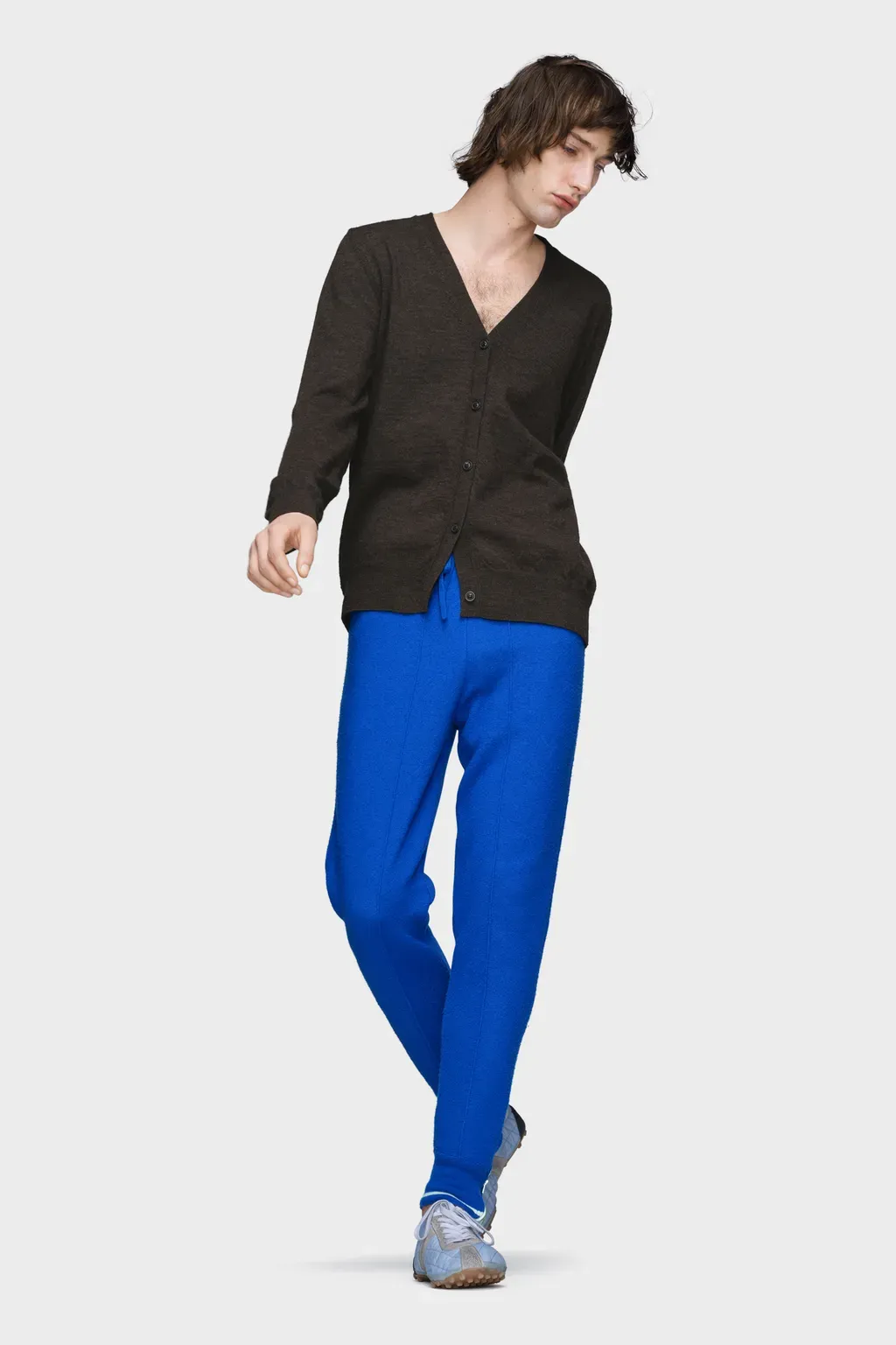 Elbow Patch Wool Cardigan
