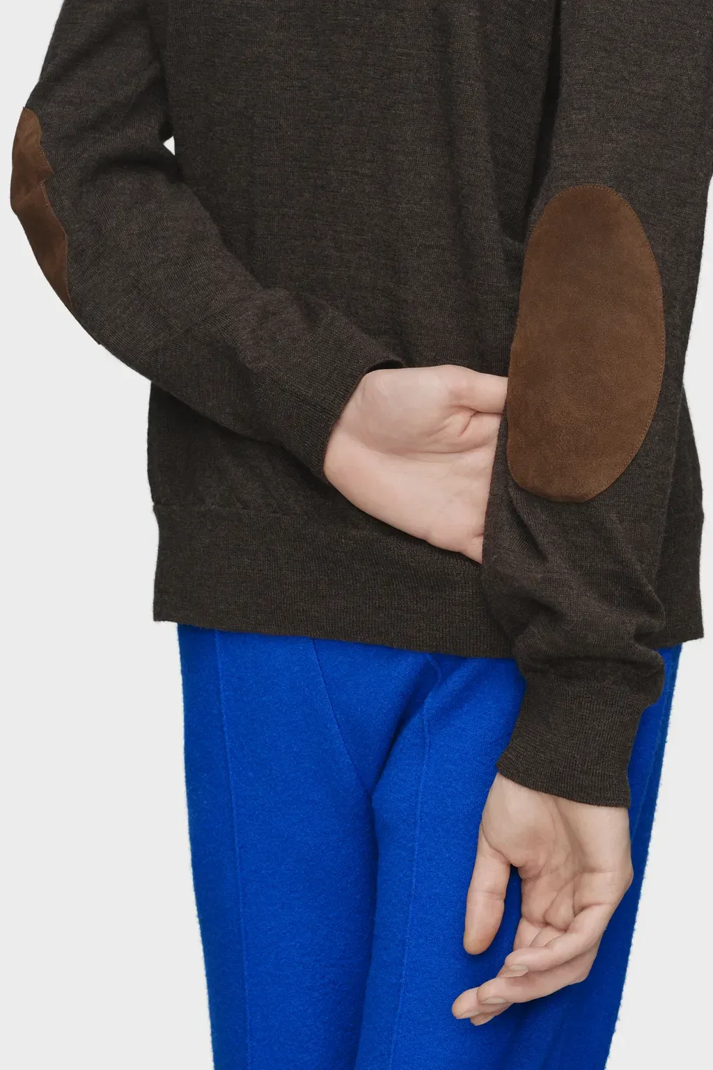 Elbow Patch Wool Cardigan
