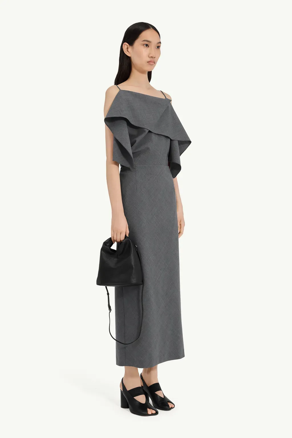 Folded Wool Dress