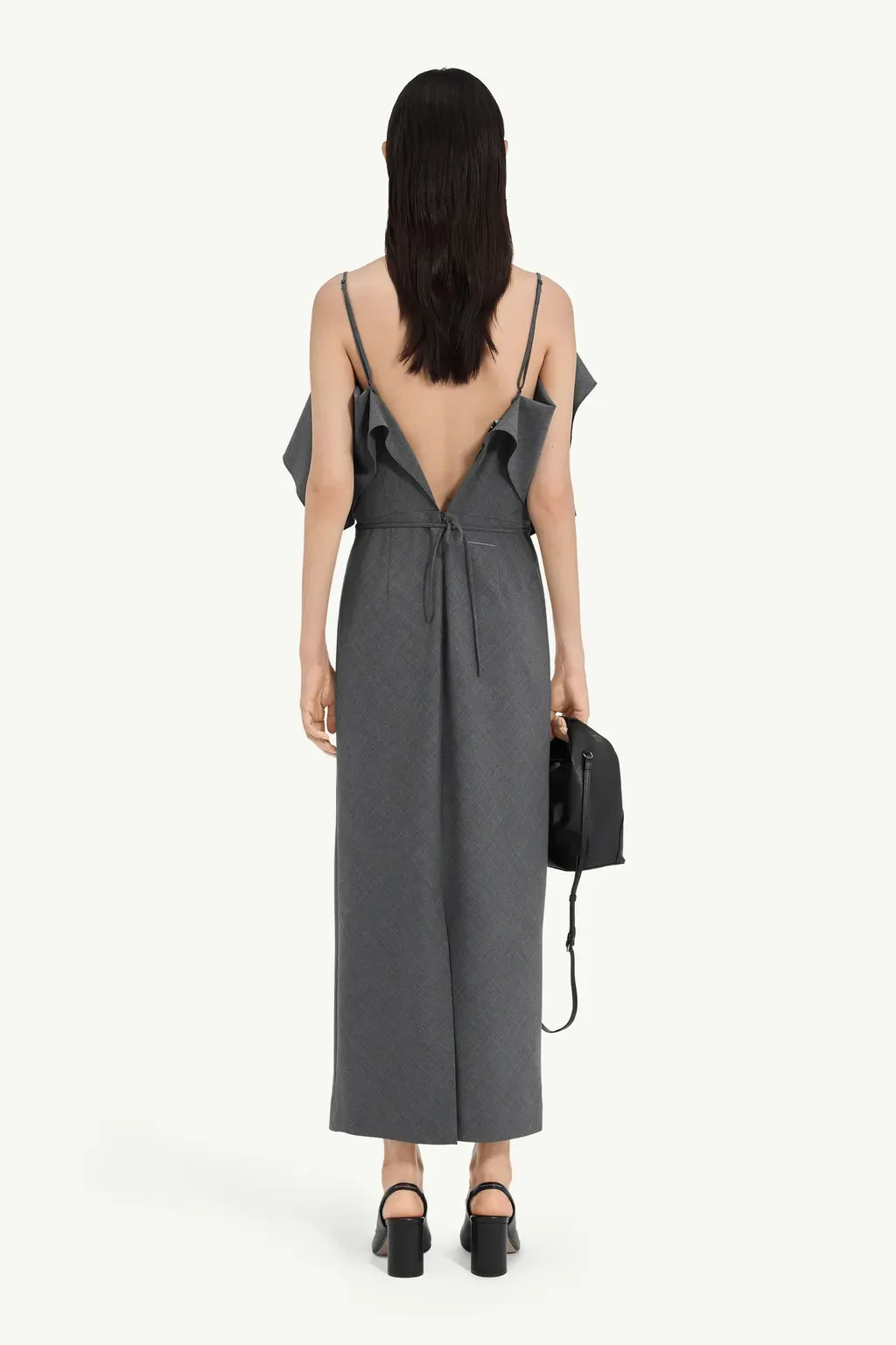 Folded Wool Dress