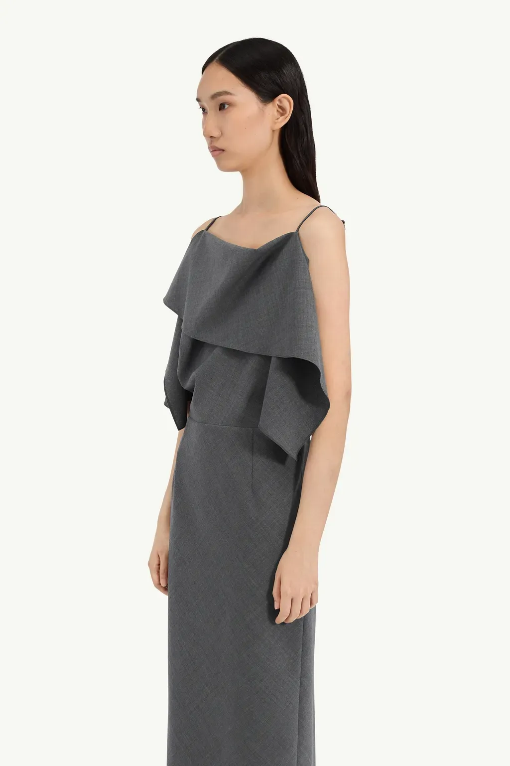 Folded Wool Dress