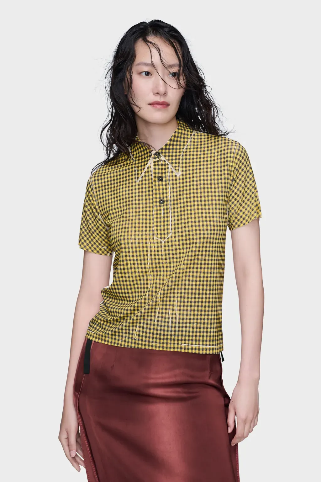 Gingham Polo Shirt
