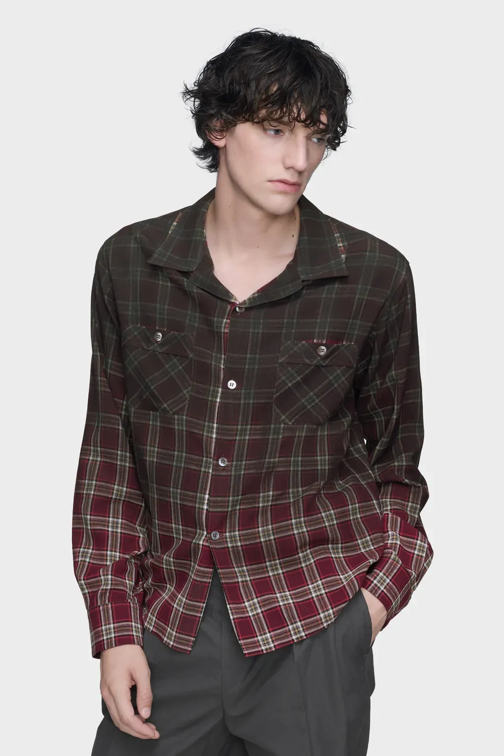 Gradient Check Shirt