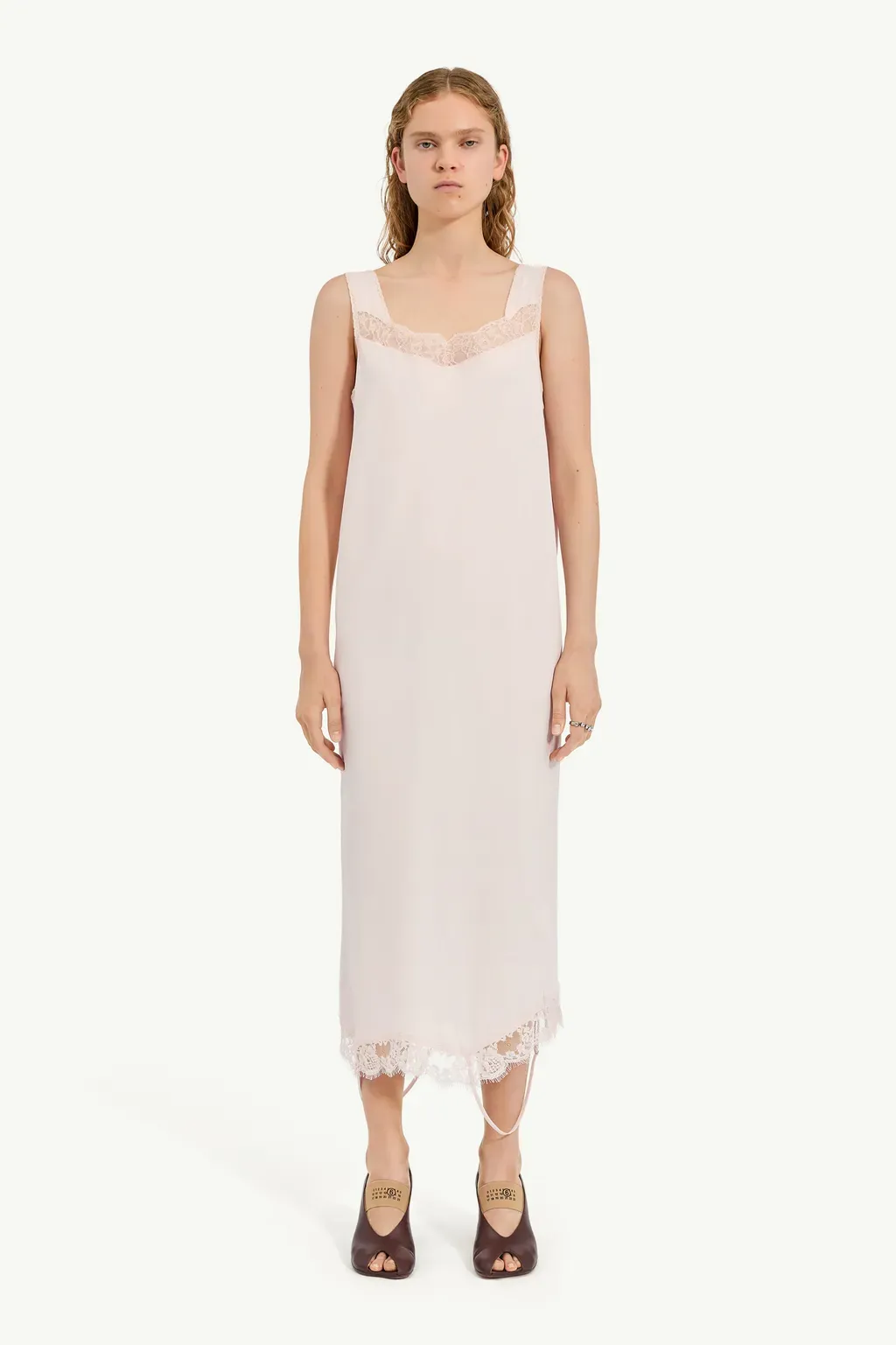 Mirrored Lace Slip Dress