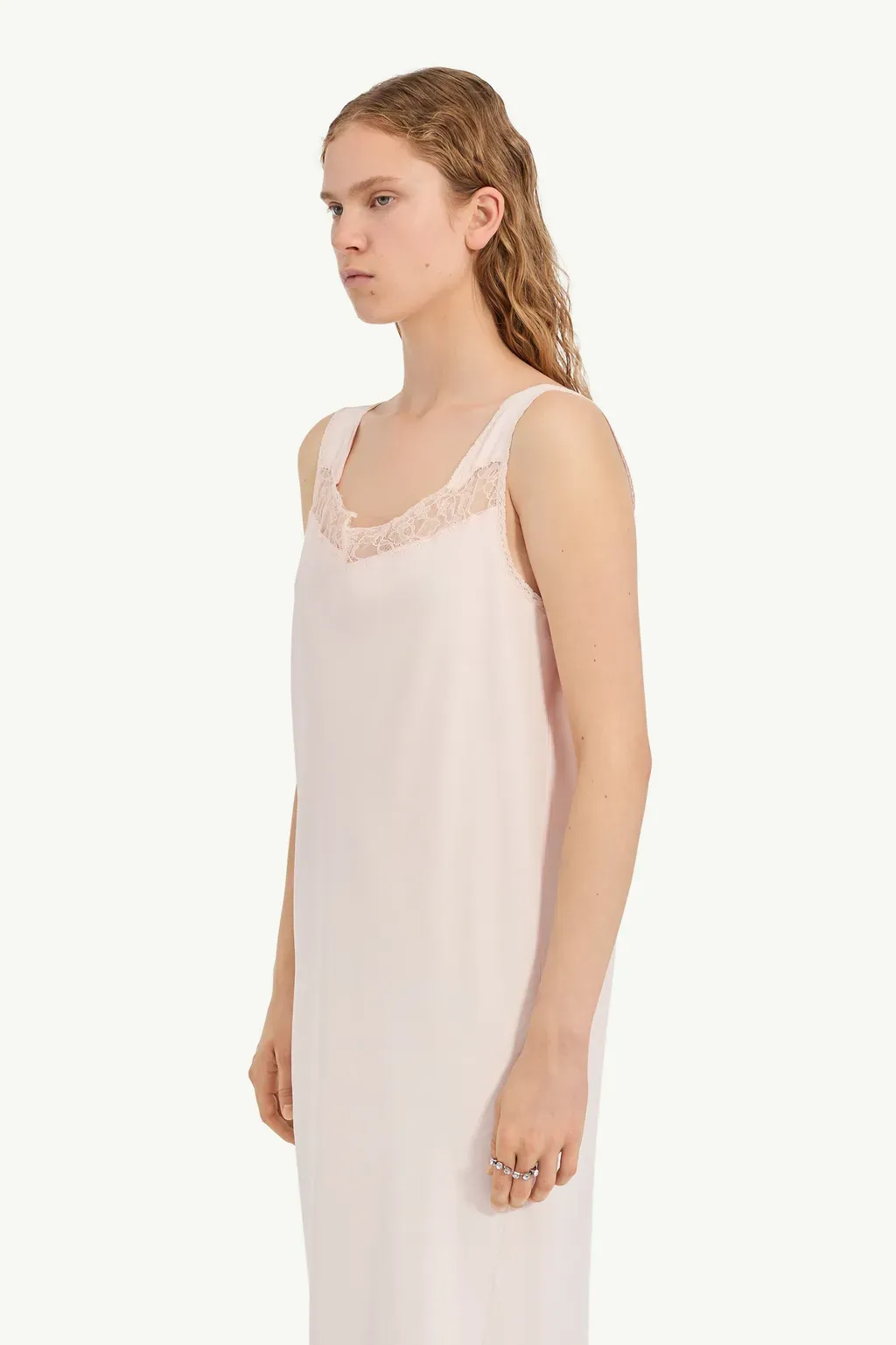 Mirrored Lace Slip Dress