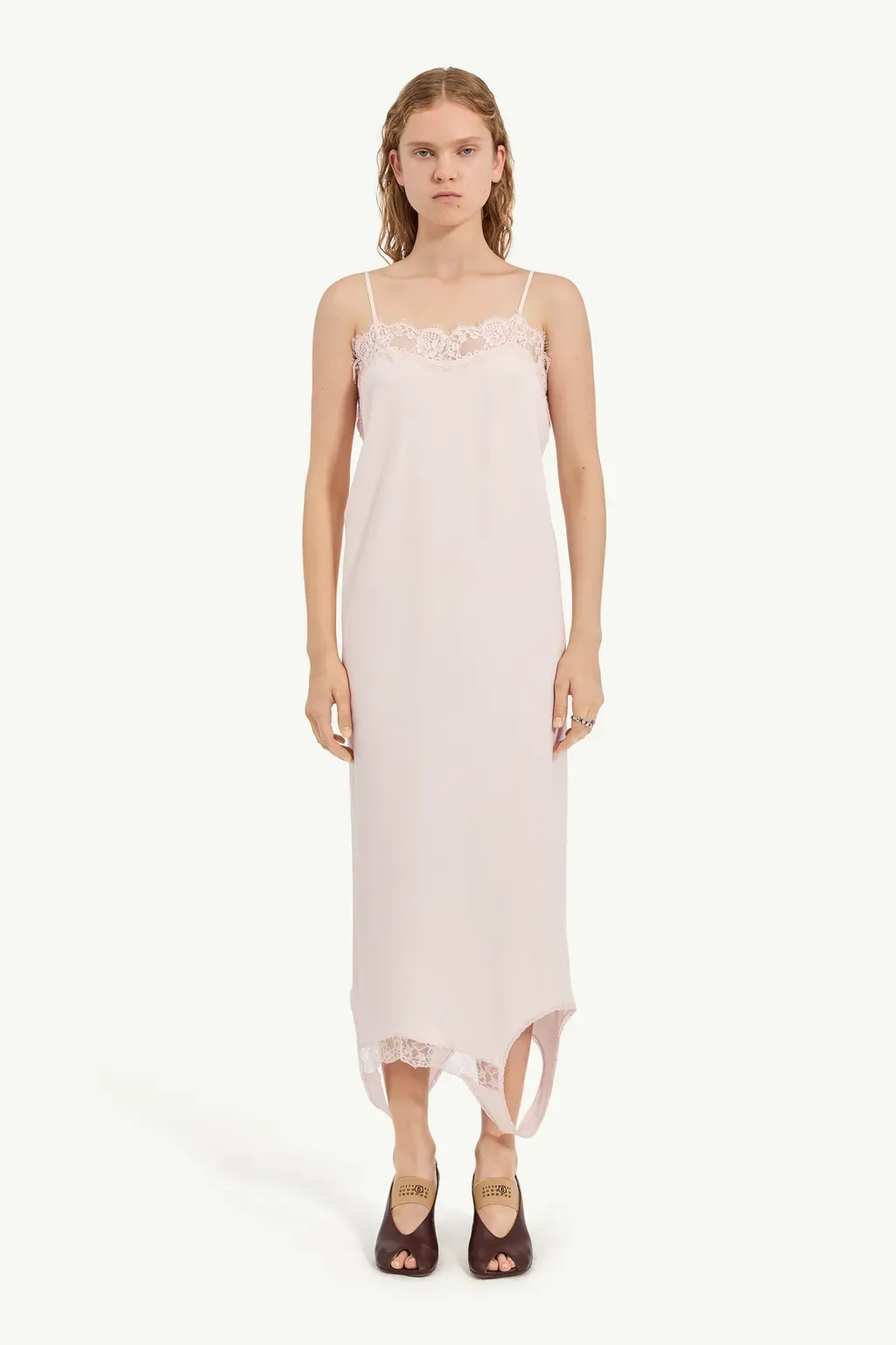 Mirrored Lace Slip Dress