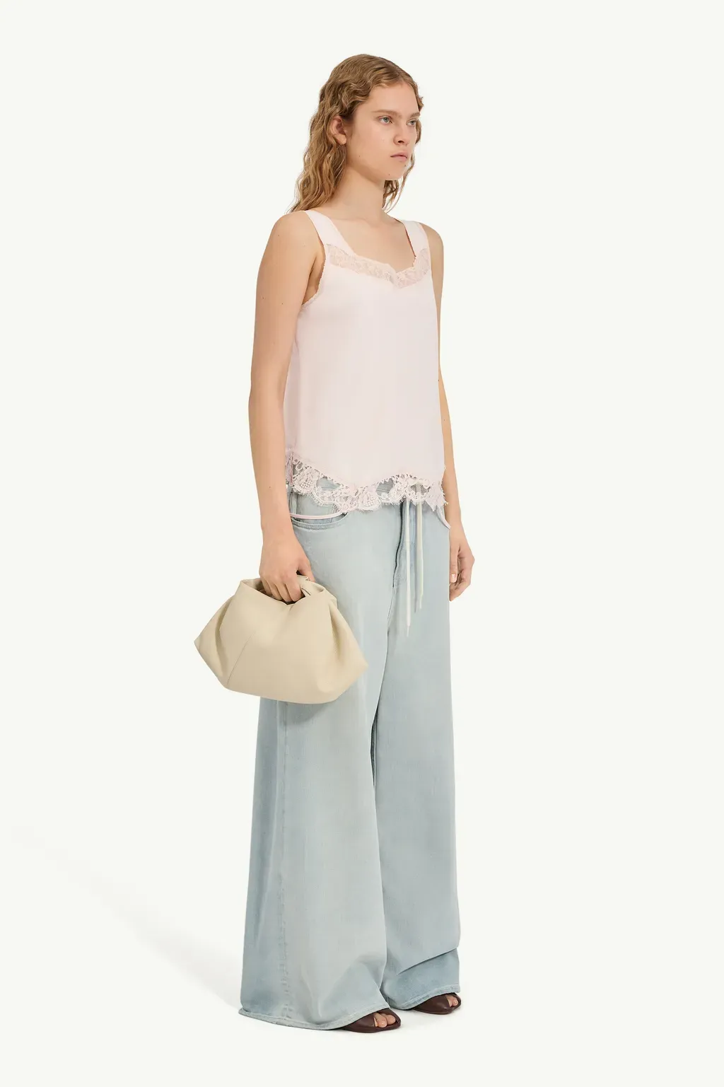 Mirrored Lace Slip Top