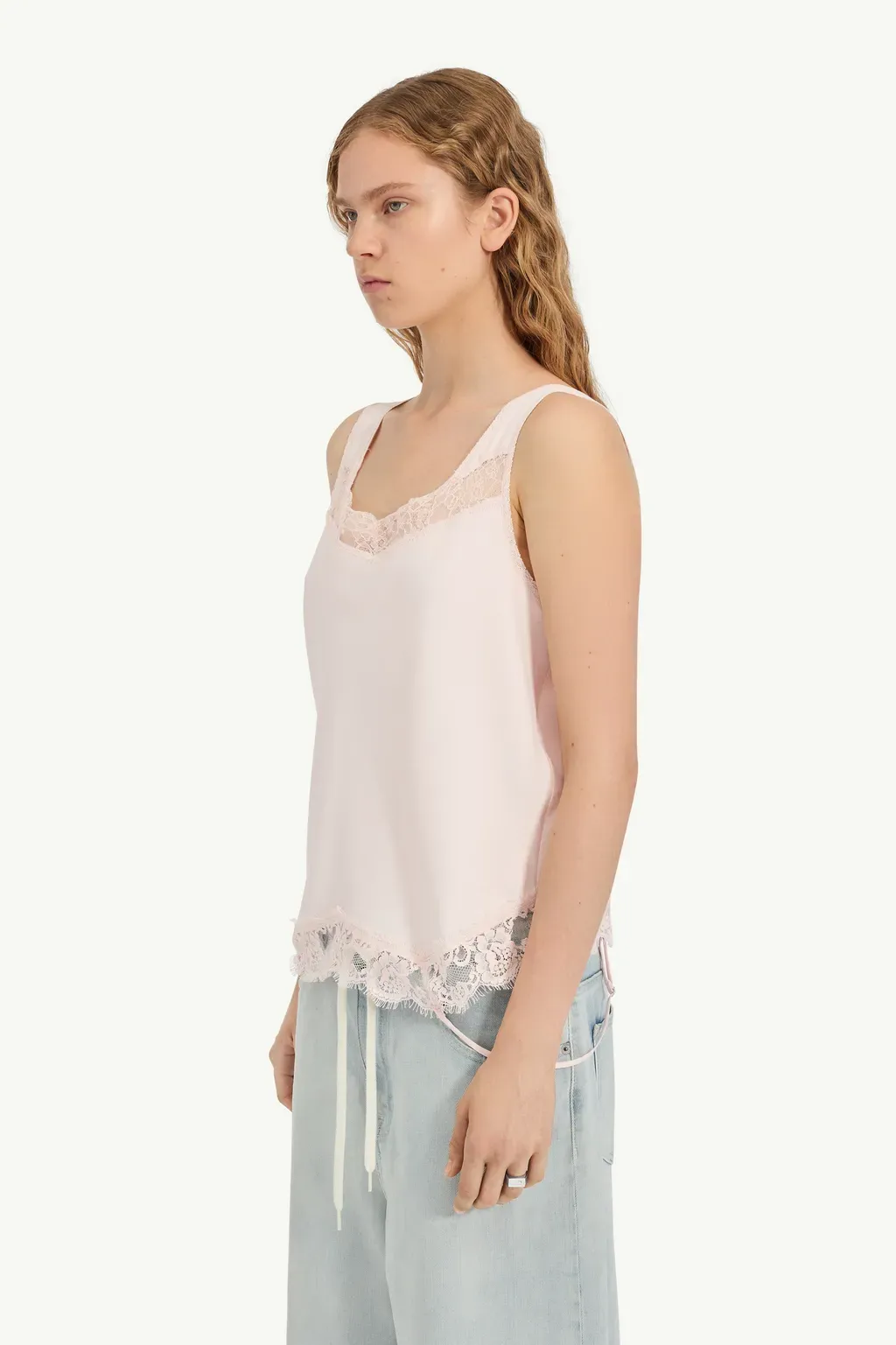 Mirrored Lace Slip Top