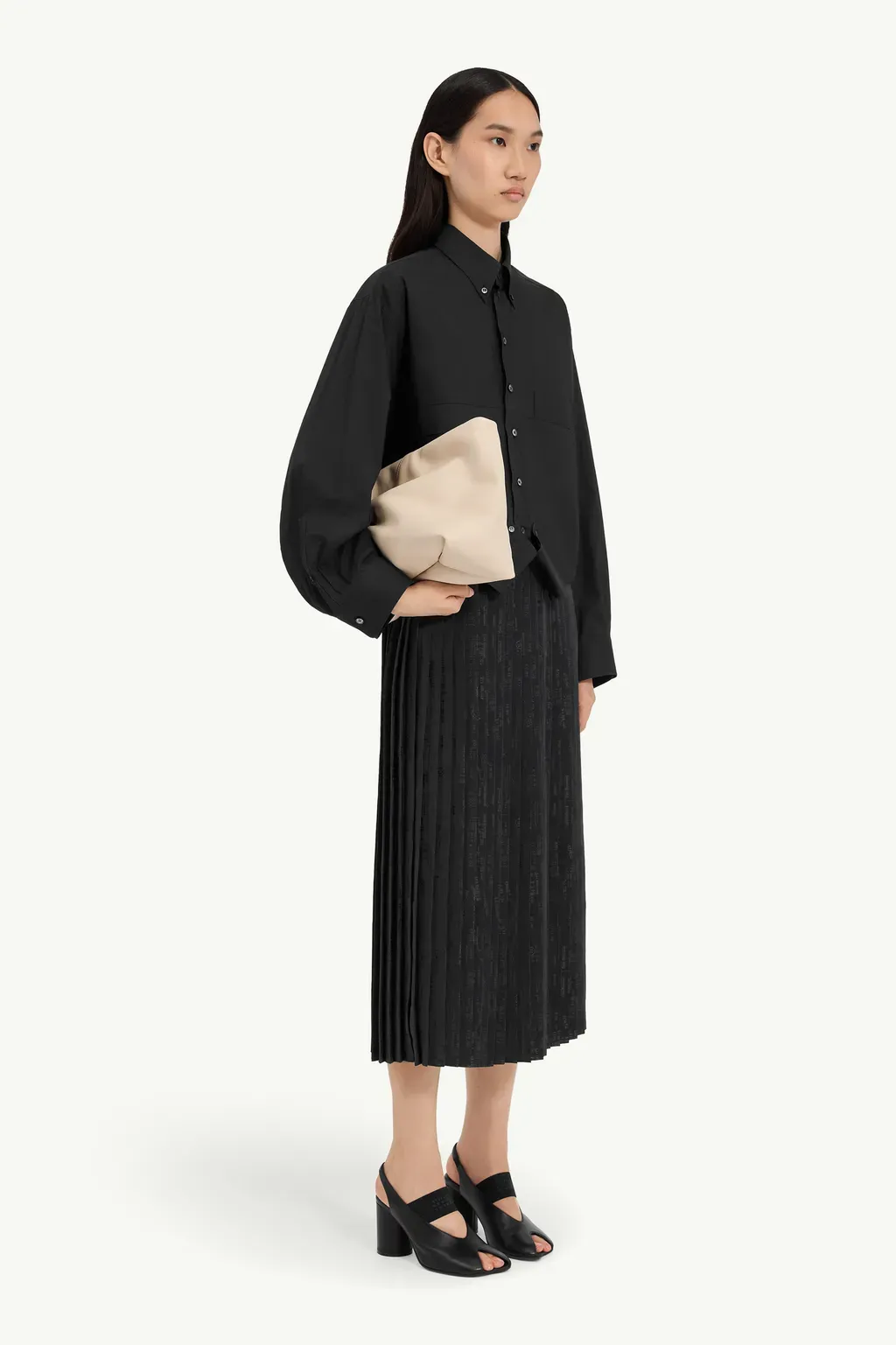 Mirrored Cotton Poplin Shirt