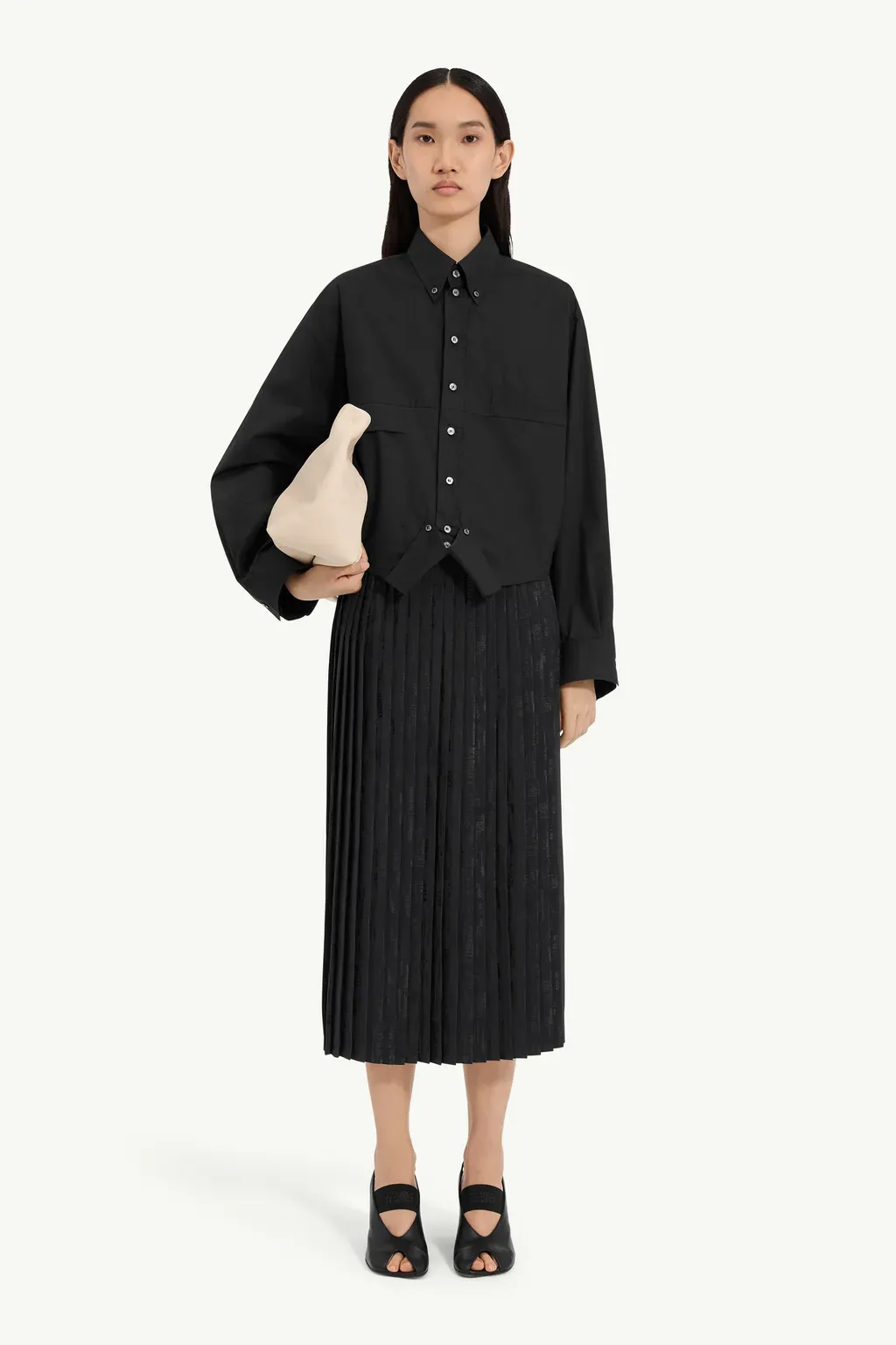 Mirrored Cotton Poplin Shirt