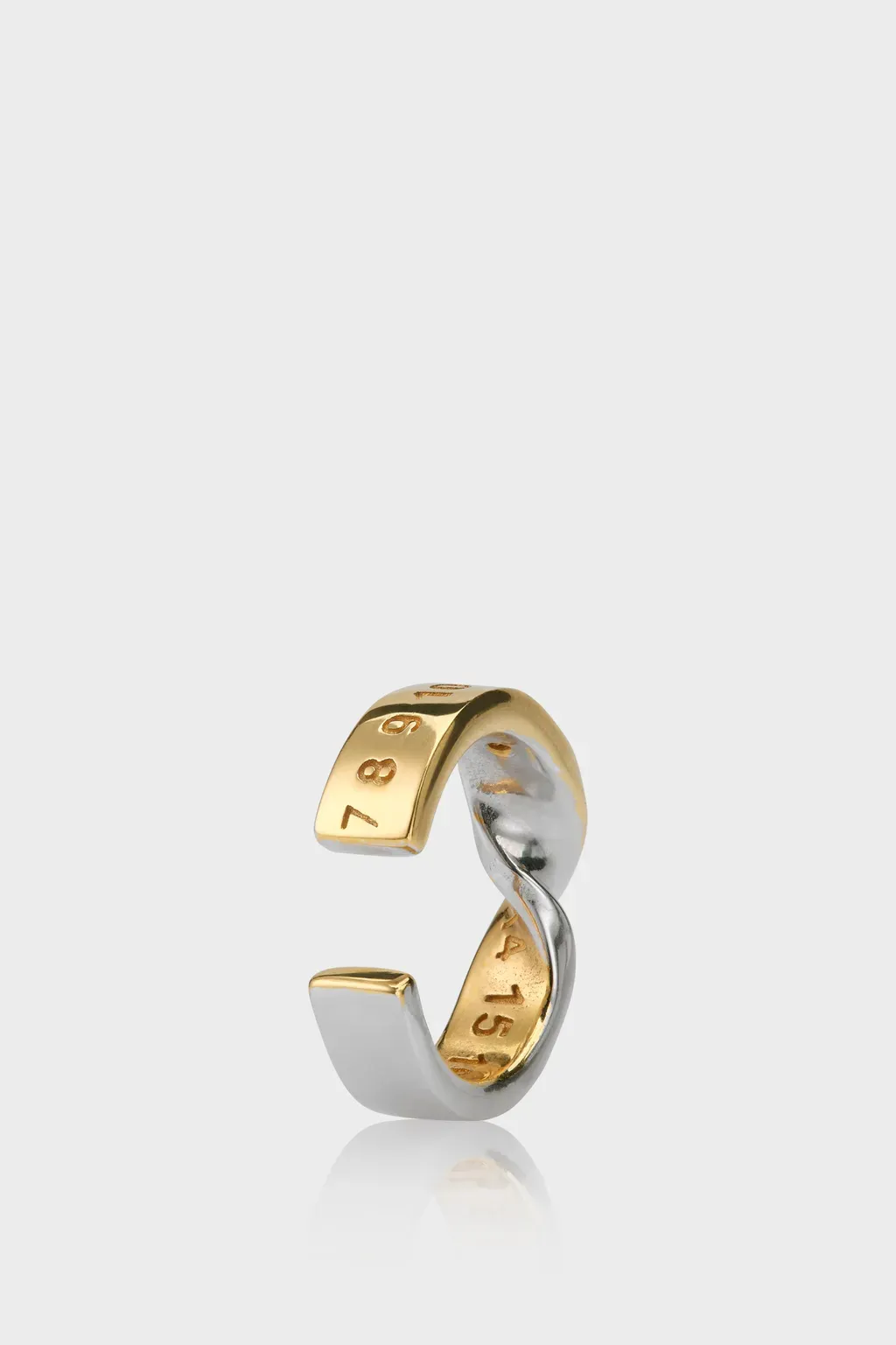 Numeric Diamond Ear Cuff