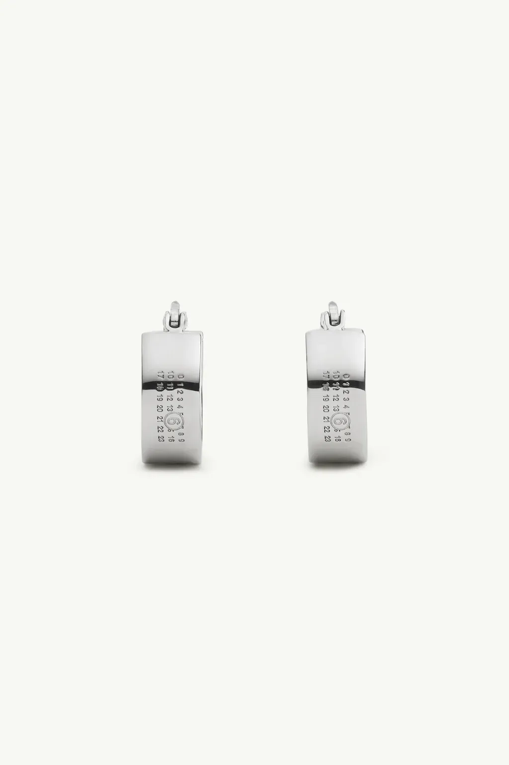Numeric Hoop Earrings