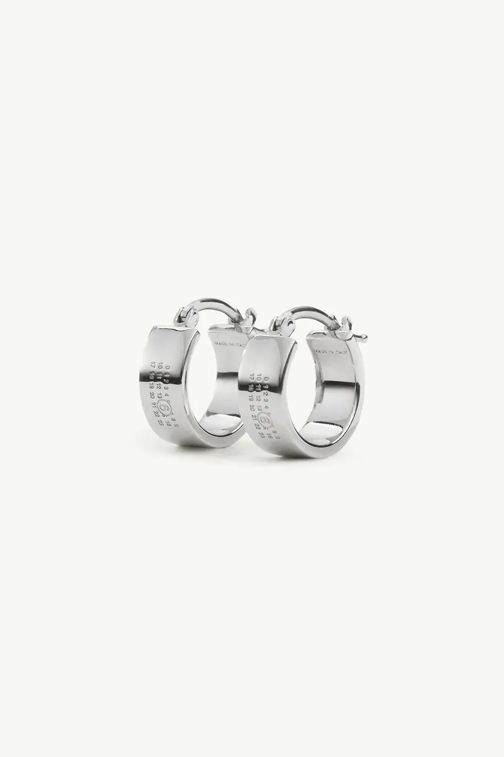 Numeric Hoop Earrings