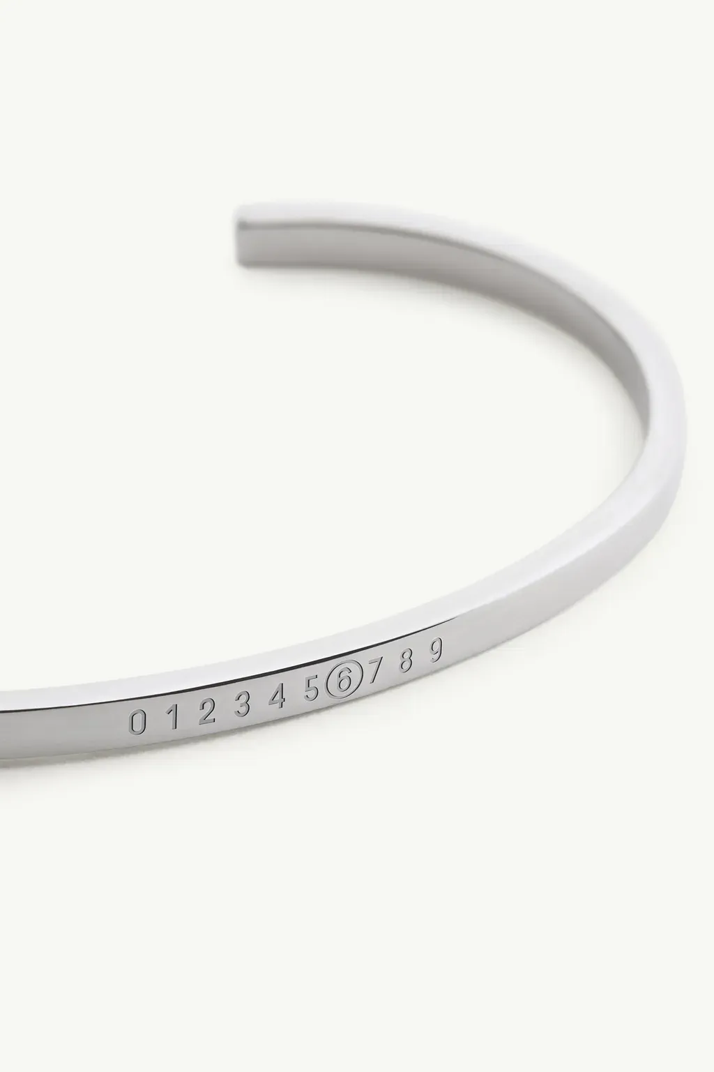 Numeric Minimal Signature Cuff Bracelet