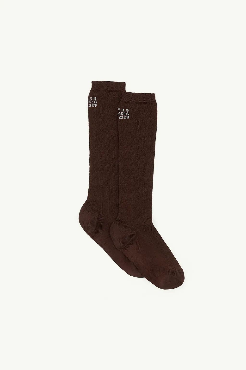 Numeric Ribbed Socks