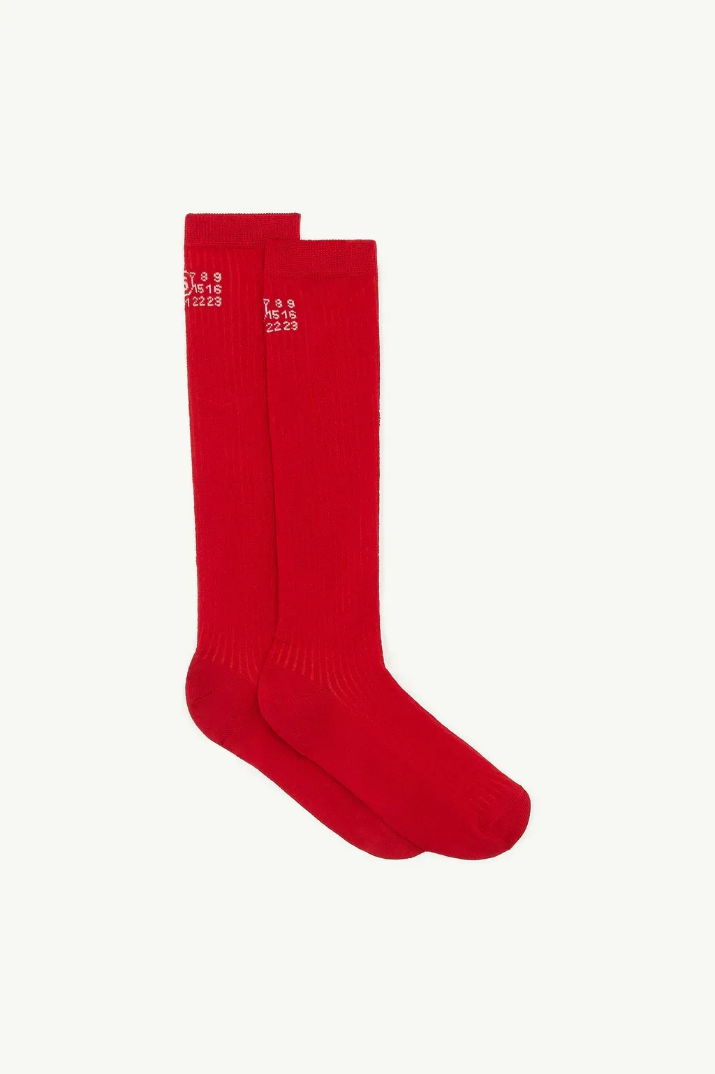 Numeric Ribbed Socks