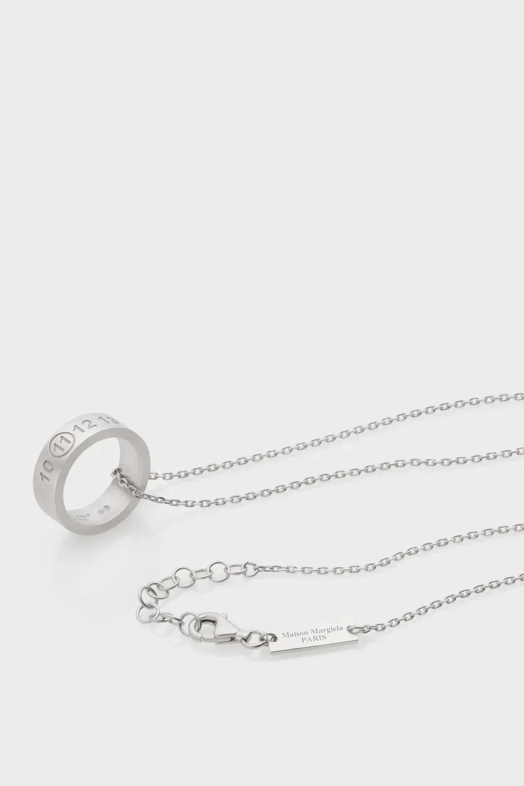 Numerical Ring Pendant Necklace