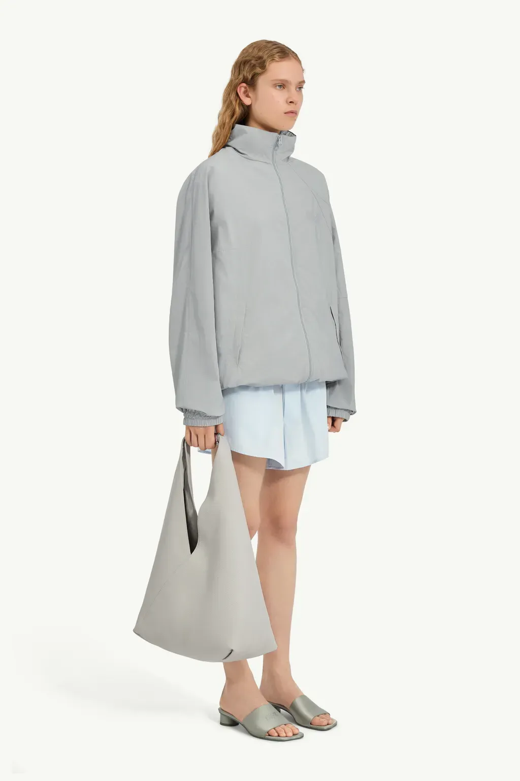 Nylon Windbreaker Jacket