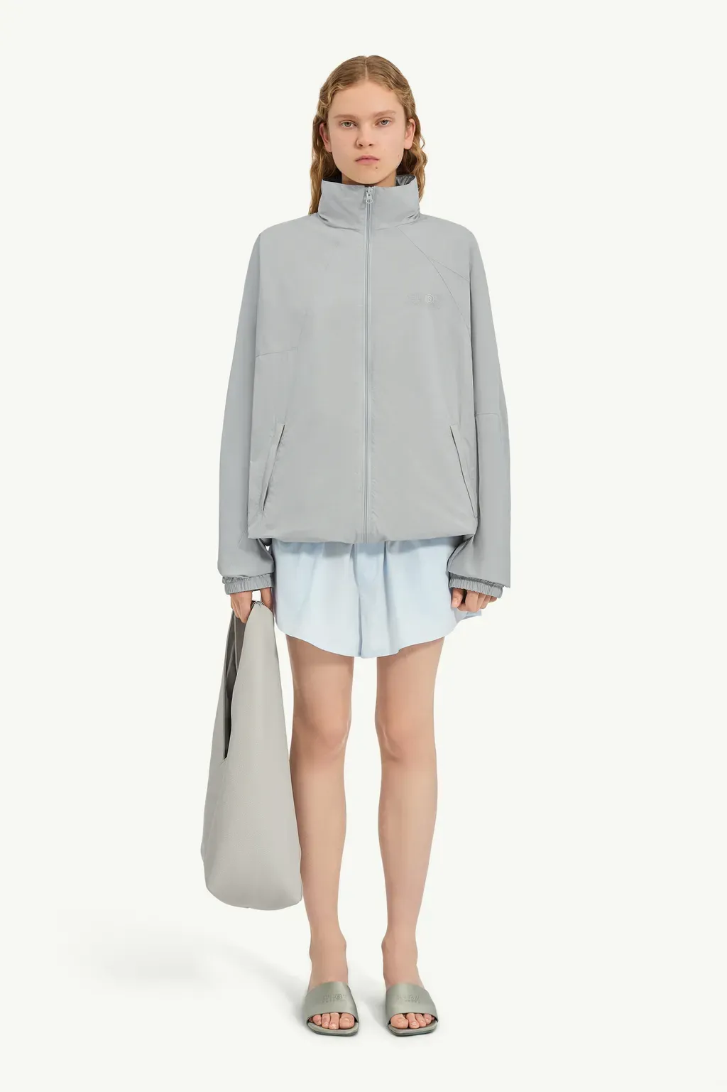 Nylon Windbreaker Jacket
