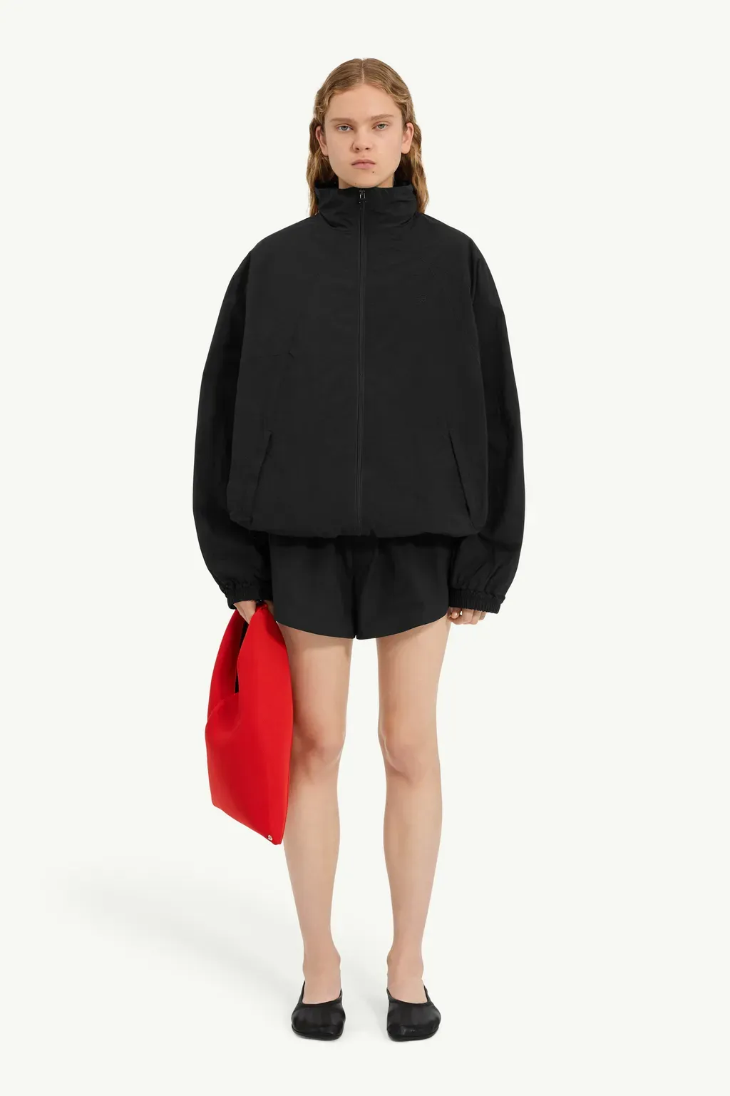 Nylon Windbreaker Jacket