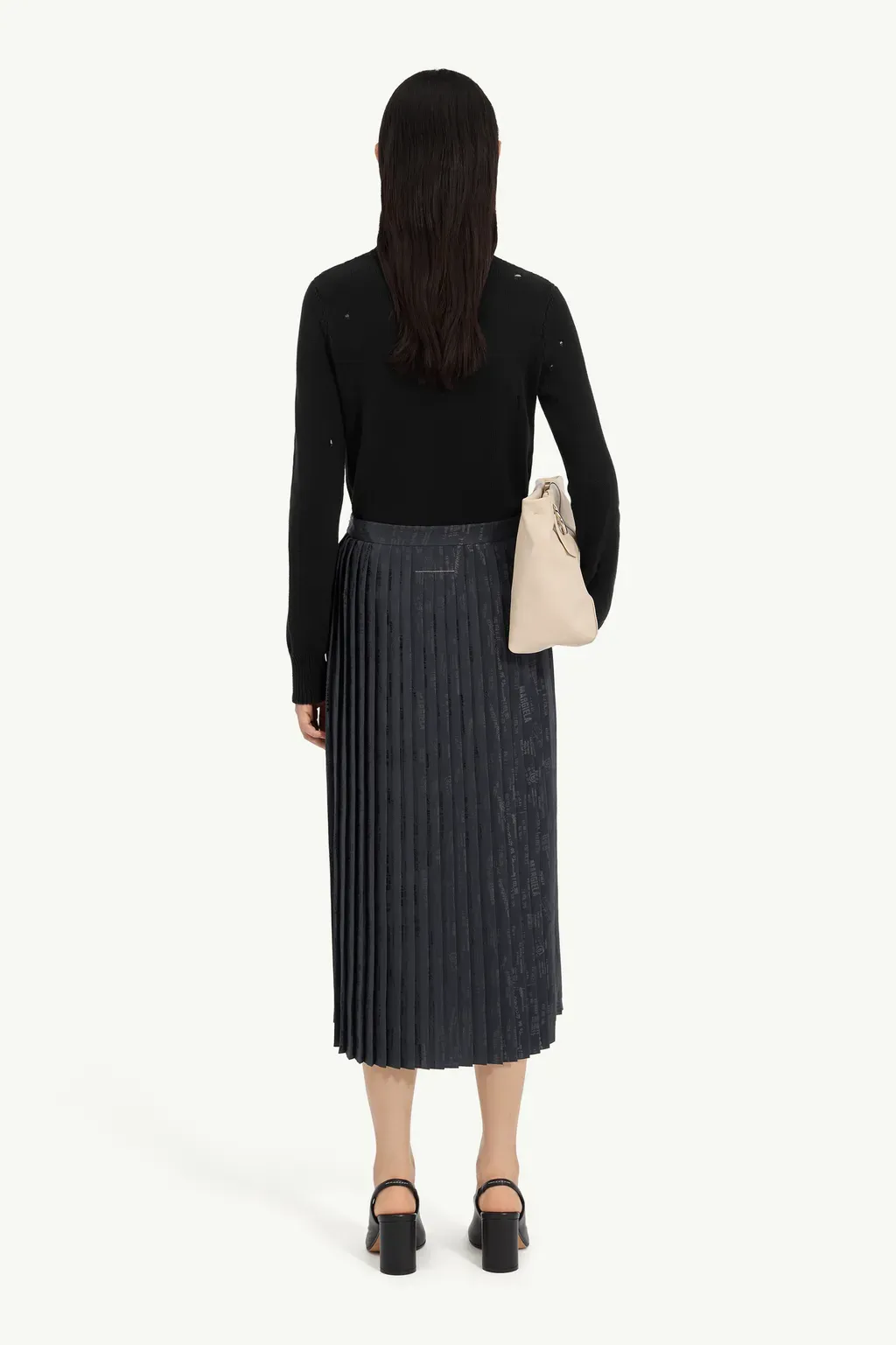 Pleated Midi Skirt