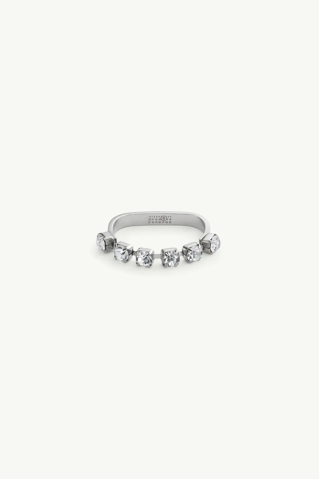 Rhinestone Two-Finger Ring