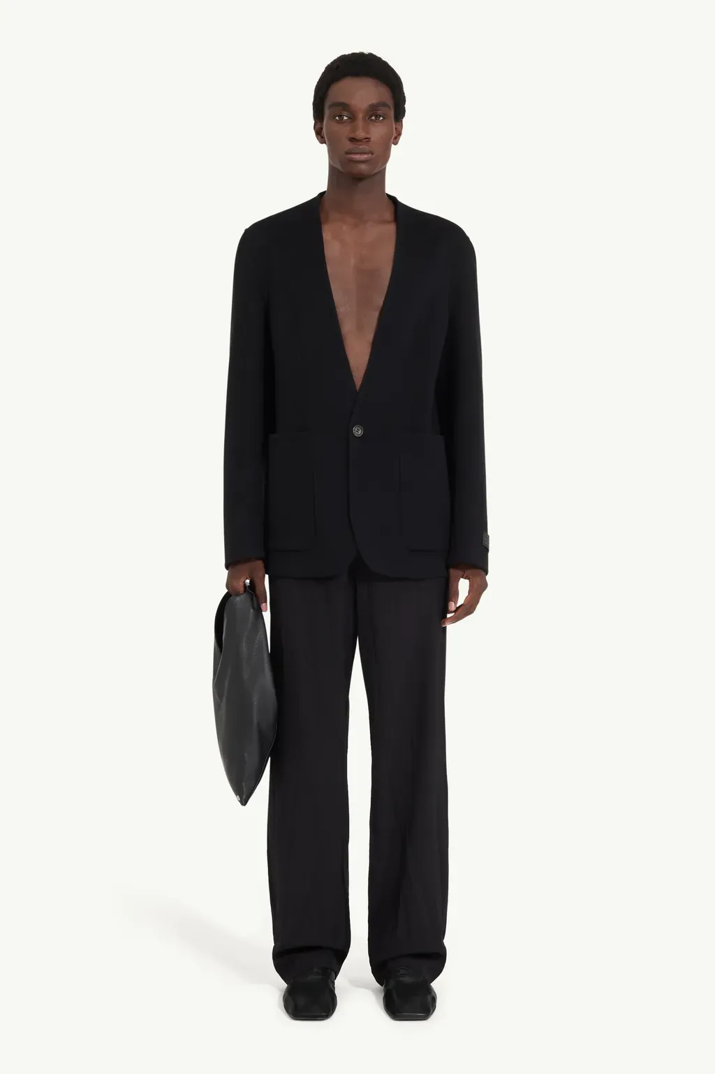 Single-Breasted Wool Jacket