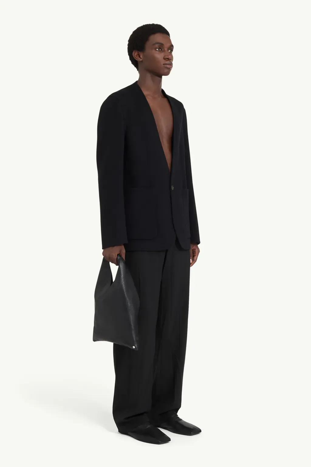 Single-Breasted Wool Jacket