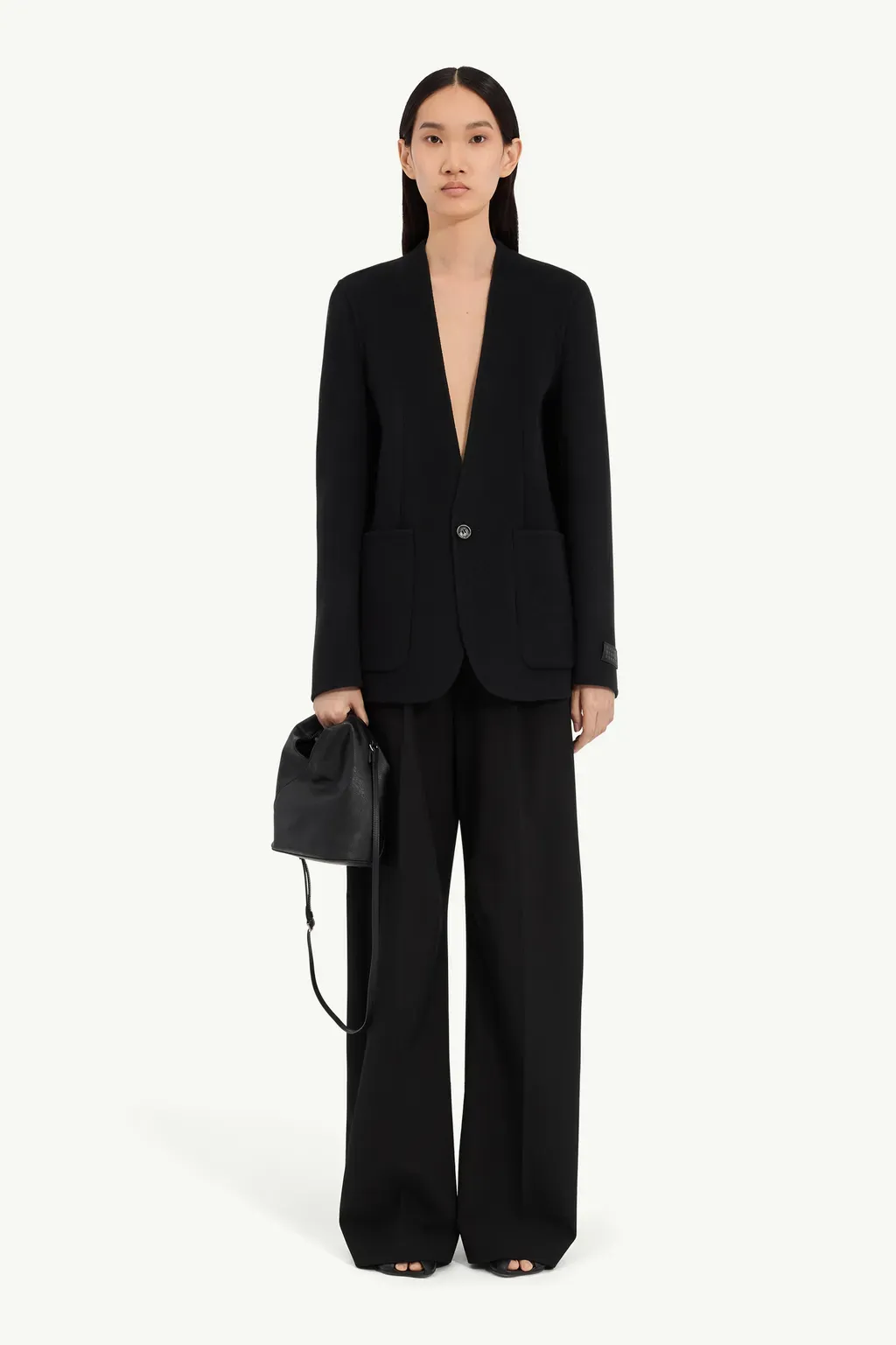 Single-Breasted Wool Jacket