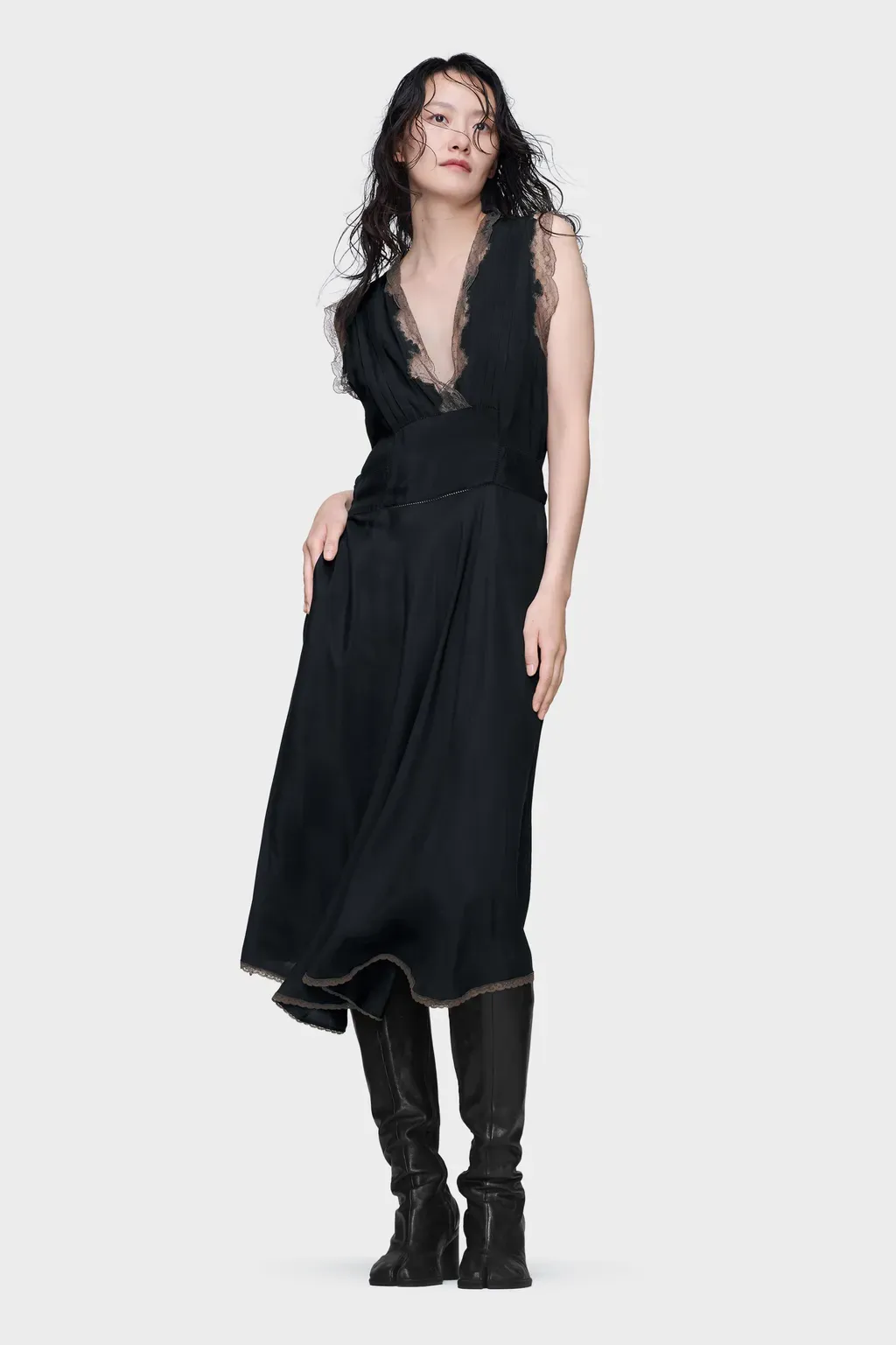 Silk Midi Dress