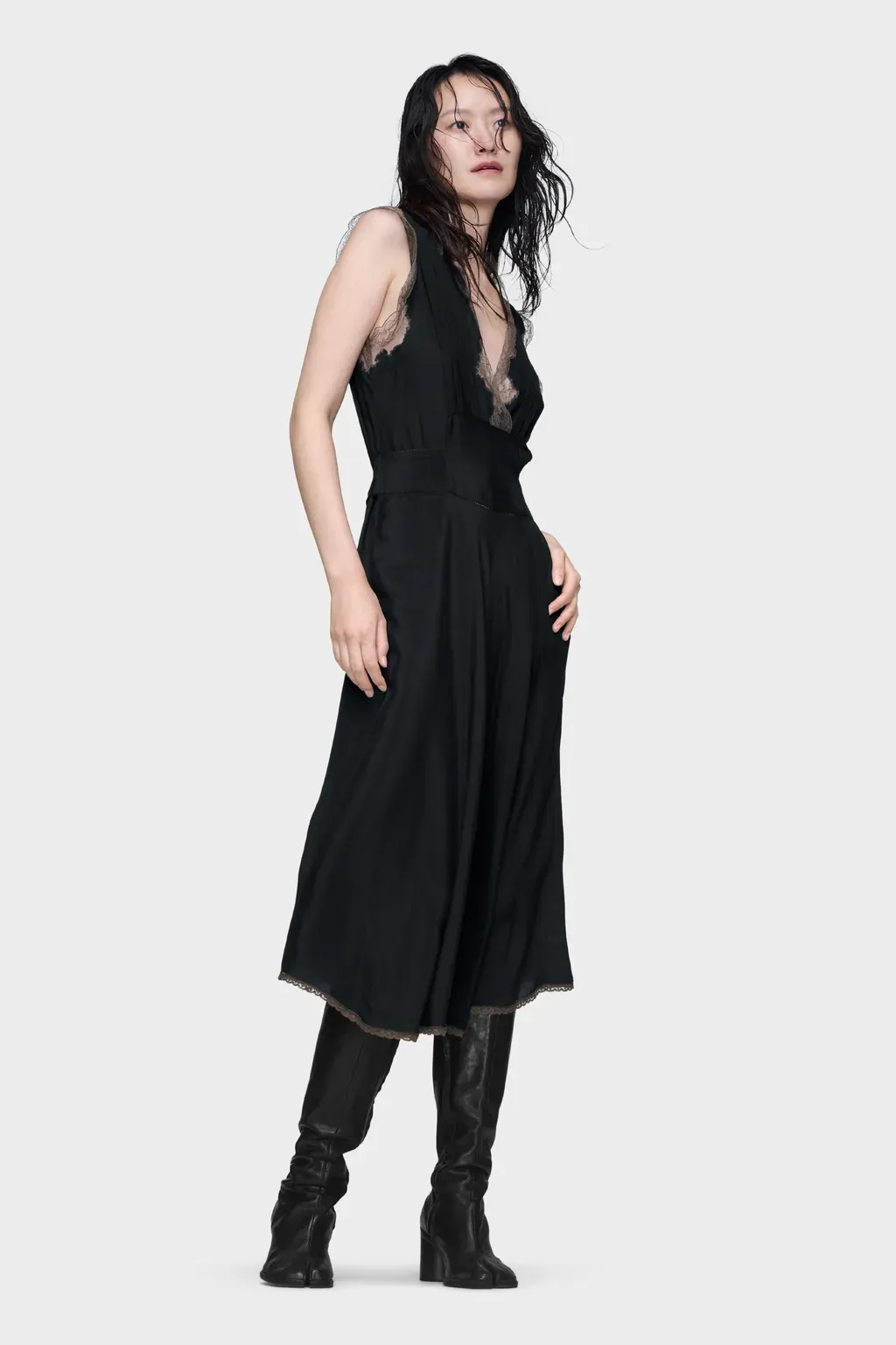 Silk Midi Dress