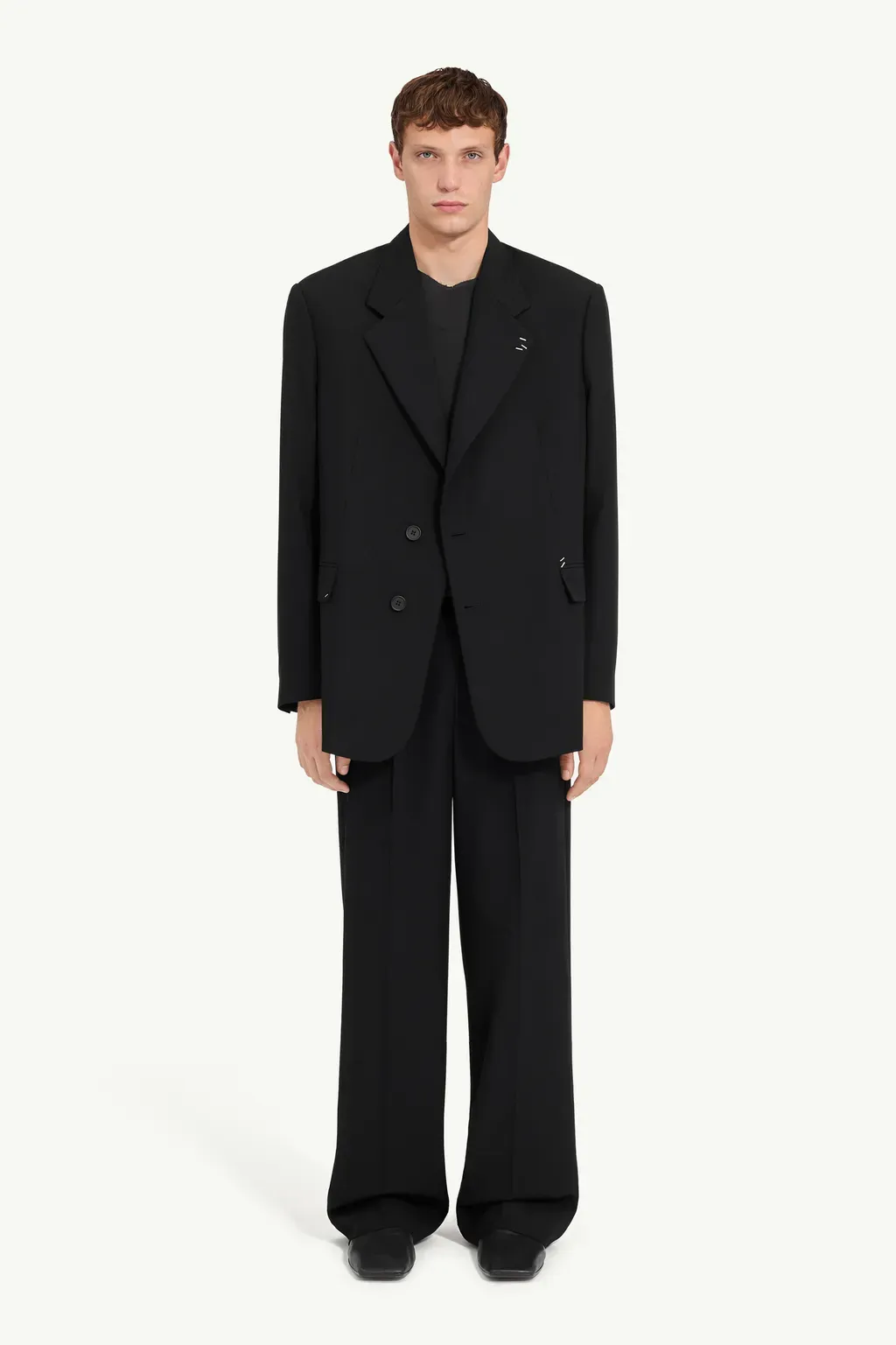 Stapled Wool-Blend Jacket